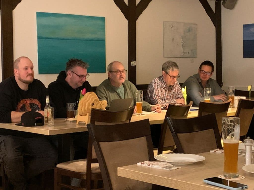 Der Vorstand bei der Jahreshauptversammlung 2026